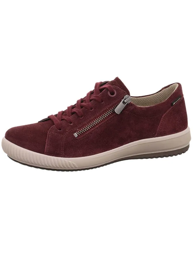 Legero Schnürschuhe^Leder-Sneakers "Tanaro 5.0" in Bordeaux