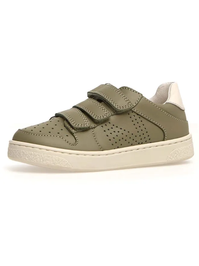 Leder-Sneakers "Theral" in Khaki>Naturino Sale