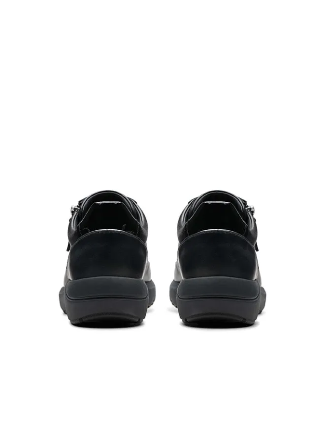 Leder-Sneakers "Tivoli Zip" in Schwarz>Clarks New