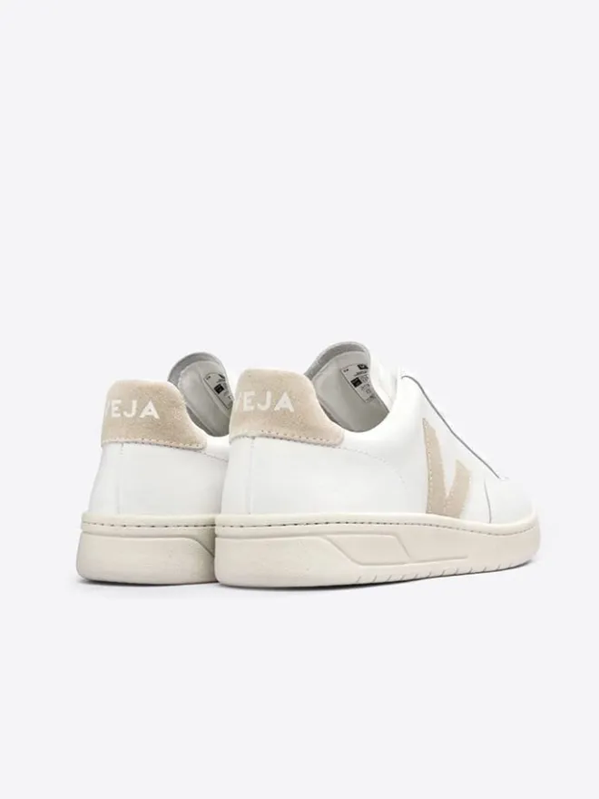 Leder-Sneakers "V 12" in Weiß/ Beige>Veja Outlet