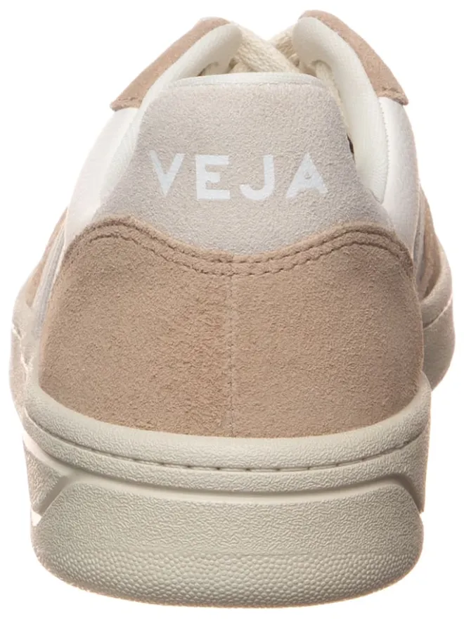 Leder-Sneakers "V 10" in Weiß/ Beige>Veja Sale