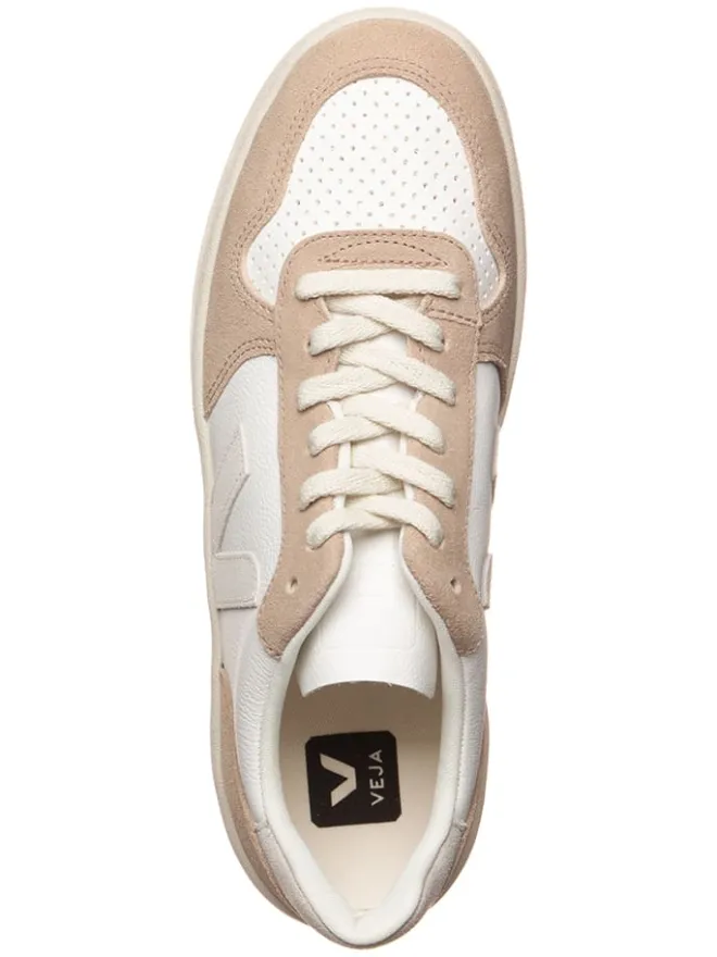 Leder-Sneakers "V 10" in Weiß/ Beige>Veja Sale