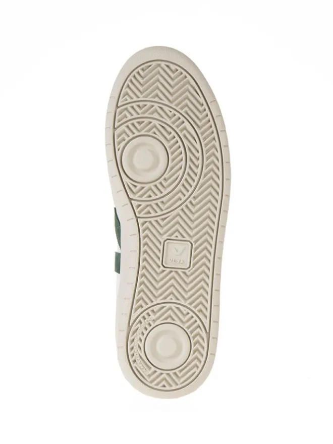 Leder-Sneakers "V 12" in Weiß/ Grün>Veja Online
