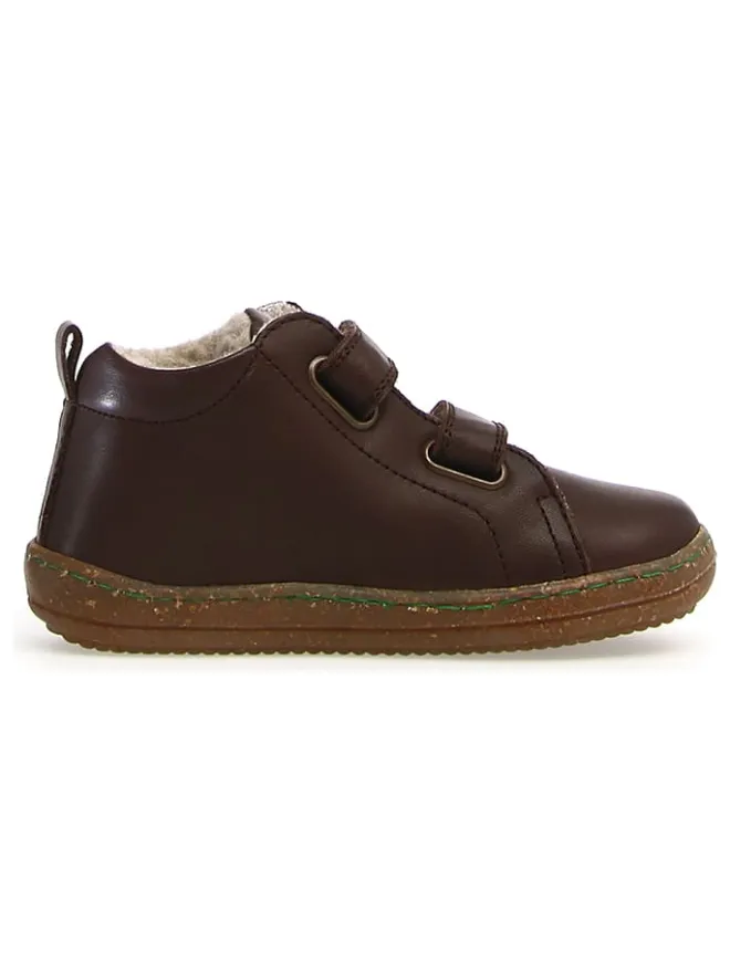 Leder-Sneakers "Windy" in Dunkelbraun>Naturino Discount