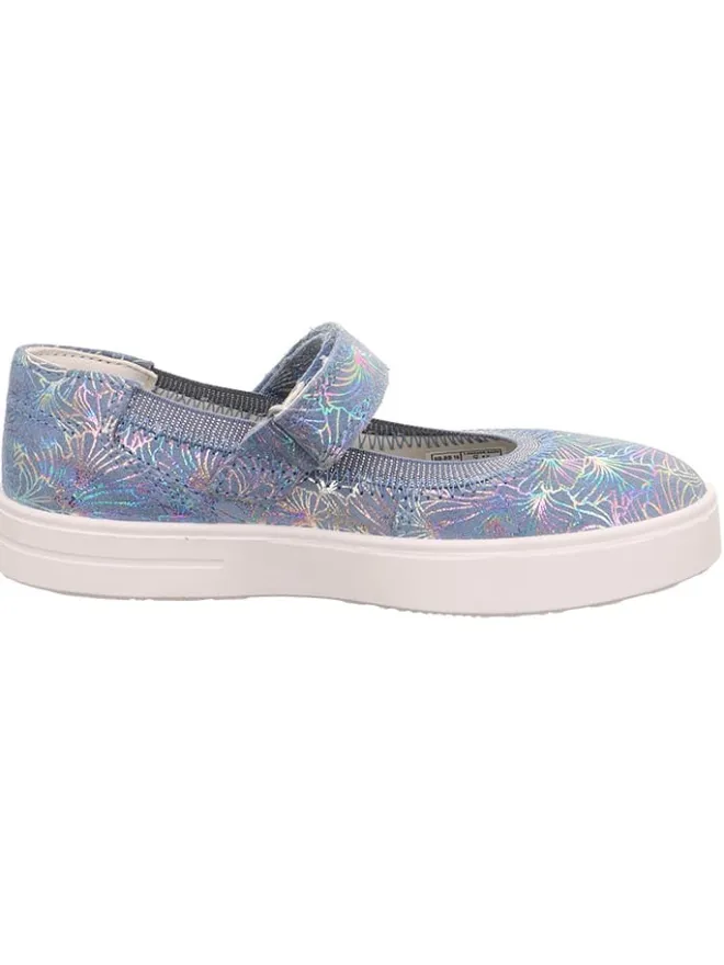 Leder-Spangeballerinas in Hellblau>superfit Clearance