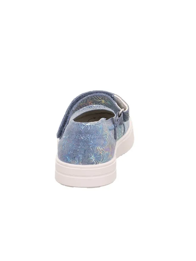 Leder-Spangeballerinas in Hellblau>superfit Clearance