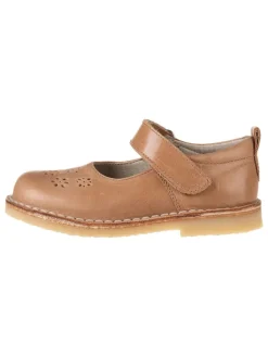 kmins Halbschuhe|Ballerinas^Leder-Spangenballerinas in Hellbraun