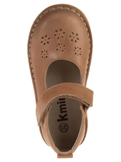 kmins Halbschuhe|Ballerinas^Leder-Spangenballerinas in Hellbraun