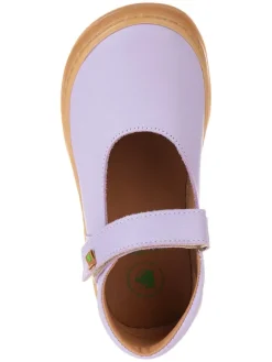 Leder-Spangenballerinas in Lila><noscript><img width=