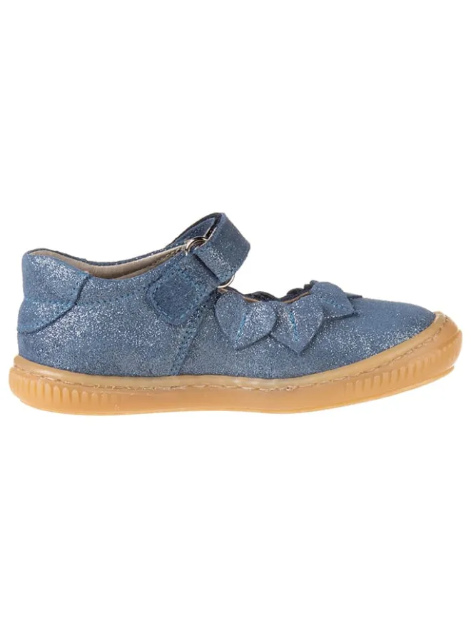 Leder-Spangenballerinas in Dunkelblau>kmins Sale