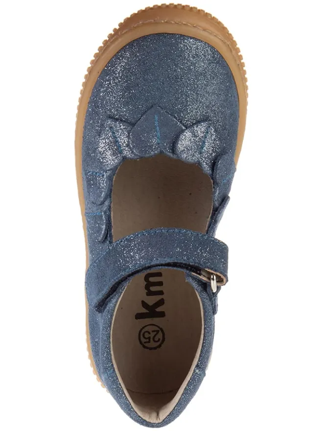 Leder-Spangenballerinas in Dunkelblau>kmins Sale