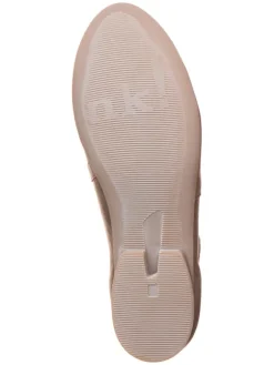 Think! Ballerinas^Leder-Spangenballerinas in Hellbraun