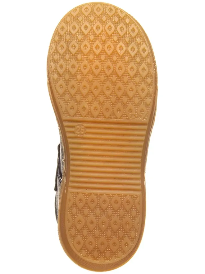 POM POM Ballerinas^Leder-Spangenballerinas in Dunkelblau