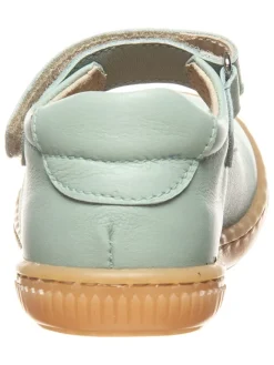 Leder-Spangenballerinas in Türkis><noscript><img width=