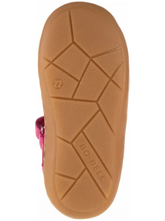BO-BELL Halbschuhe|Ballerinas^Leder-Spangenballerinas in Pink