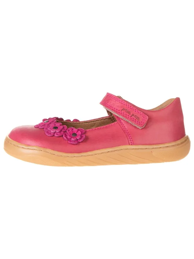 Leder-Spangenballerinas in Pink>POM POM Outlet