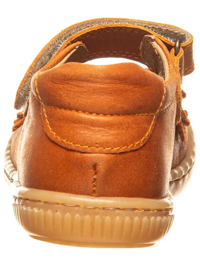 POM POM Ballerinas^Leder-Spangenballerinas in Orange
