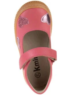 Leder-Spangenballerinas in Rosa><noscript><img width=