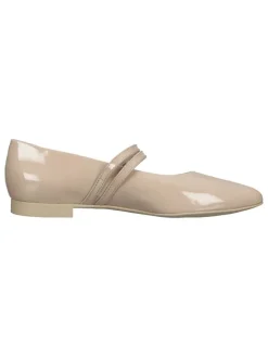 Paul Green Ballerinas^Leder-Spangenballerinas in Beige