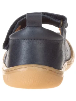 Leder-Spangenballerinas in Dunkelblau><noscript><img width=