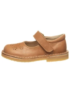 kmins Halbschuhe|Ballerinas^Leder-Spangenballerinas in Hellbraun