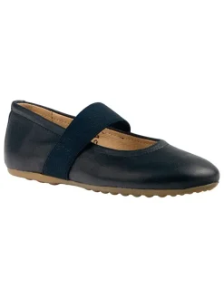 Rap Ballerinas^Leder-Spangenballerinas in Dunkelblau