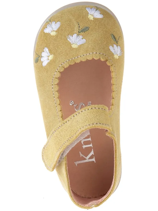 kmins Halbschuhe|Ballerinas^Leder-Spangenballerinas in Gelb
