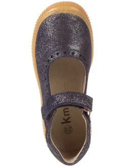 kmins Ballerinas^Leder-Spangenballerinas in Dunkelblau