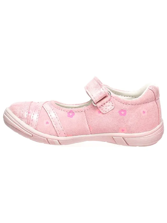 Leder-Spangenballerinas "Rilla" in Rosa>Lurchi