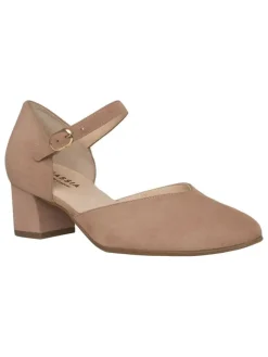 Leder-Spangenpumps "Capri" in Beige>HASSIA New