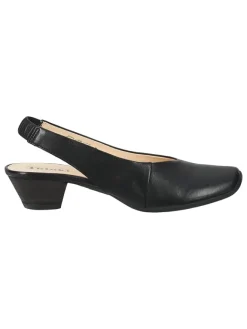 Leder-Spangenpumps in Schwarz><noscript><img width=