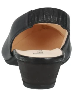 Leder-Spangenpumps in Schwarz><noscript><img width=