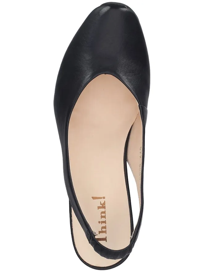 Leder-Spangenpumps in Schwarz>Think! Best