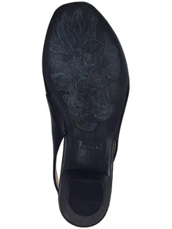 Leder-Spangenpumps in Schwarz><noscript><img width=