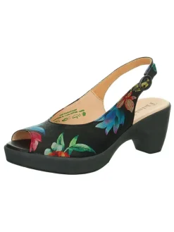 Leder-Spangenpumps in Schwarz>Think! Hot