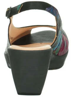 Leder-Spangenpumps in Schwarz><noscript><img width=