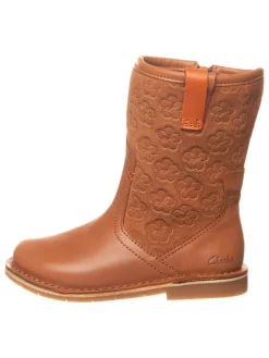 Clarks Stiefel & Boots^Leder-Stiefel "Comet Pop" in Hellbraun
