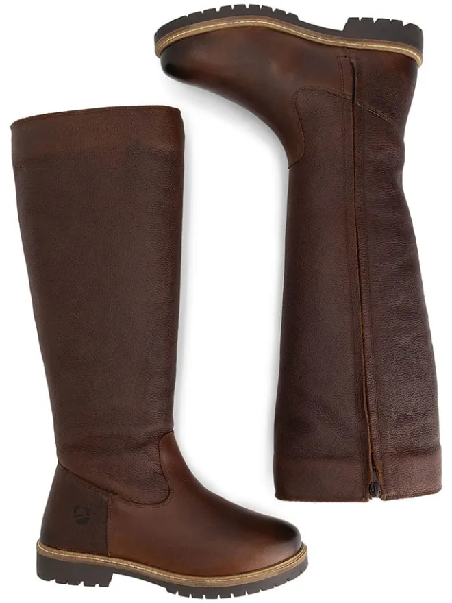 TRAVELIN' Stiefel & Boots^Leder-Stiefel "Dyreborg" in Braun