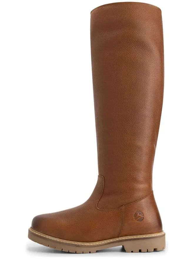 Leder-Stiefel "Dyreborg" in Hellbraun>TRAVELIN' Best