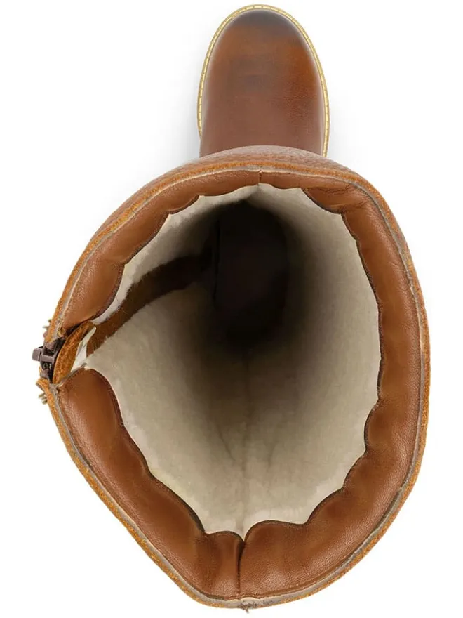 Leder-Stiefel "Dyreborg" in Hellbraun>TRAVELIN' Best