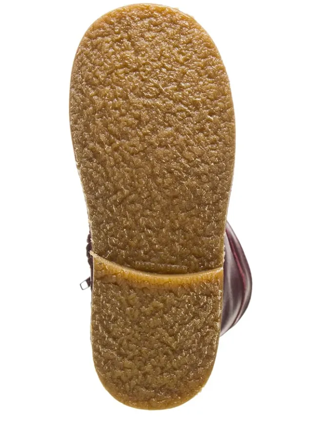 Leder-Stiefel in Bordeaux>kmins Hot