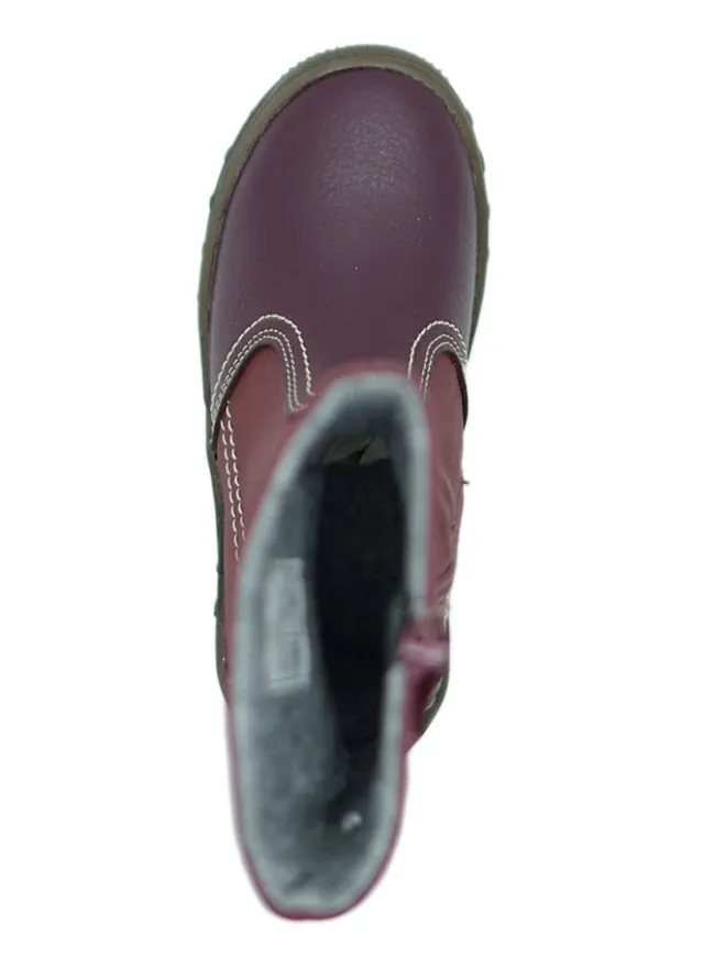 Ciao Stiefel & Boots·Stiefel^Leder-Stiefel in Dunkelrot