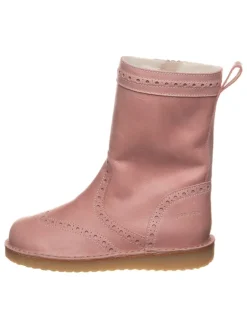 Leder-Stiefel in Rosa>POM POM