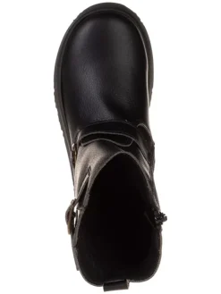Leder-Stiefel in Schwarz><noscript><img width=