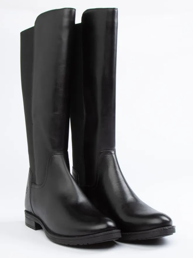 Leder-Stiefel in Schwarz>JOLANA & FENENA Sale