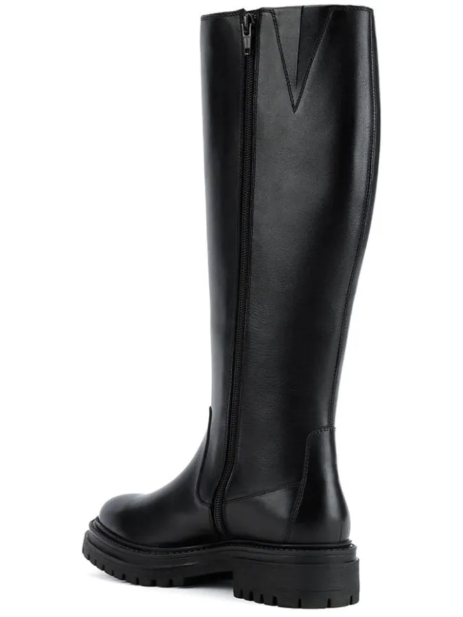 Geox Stiefel & Boots^Leder-Stiefel "Iridea" in Schwarz