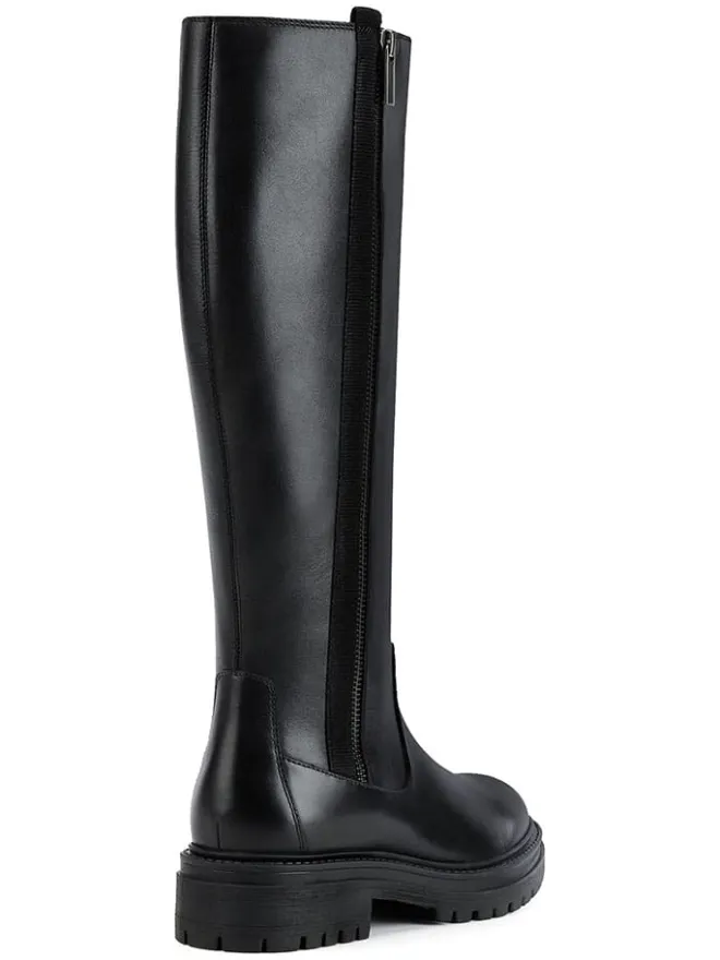 Geox Stiefel & Boots^Leder-Stiefel "Iridea" in Schwarz
