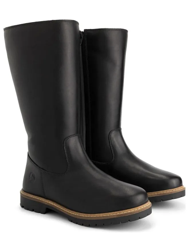 Leder-Stiefel "Vinstra" in Schwarz>TRAVELIN' Online
