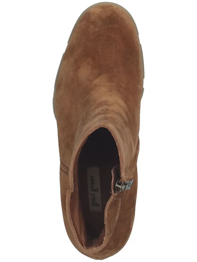 Paul Green Stiefeletten^Leder-Stiefeletten in Hellbraun