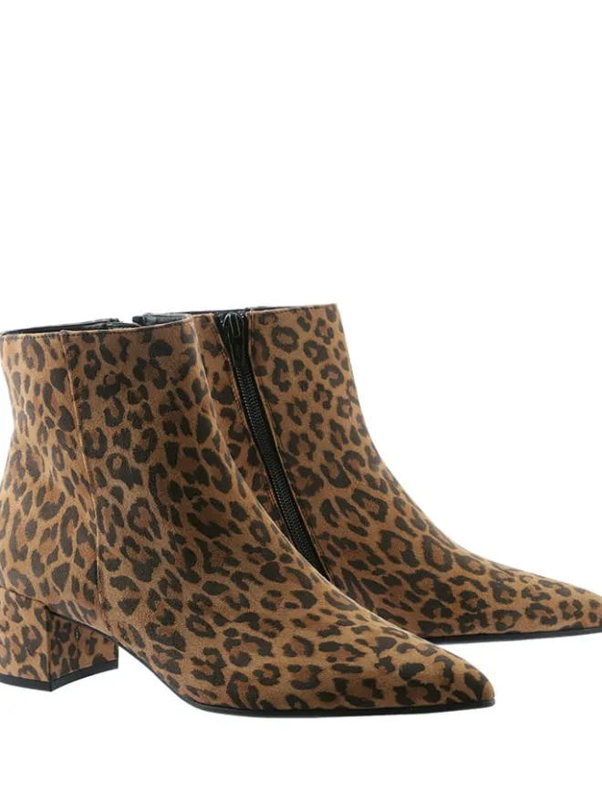 Högl Stiefeletten^Leder-Stiefeletten "Beatrice" in Hellbraun/ Schwarz